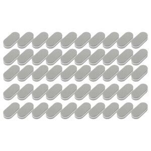 Mini Soft Block Oval Nail Buffers for DIY Gray 50 Pcs